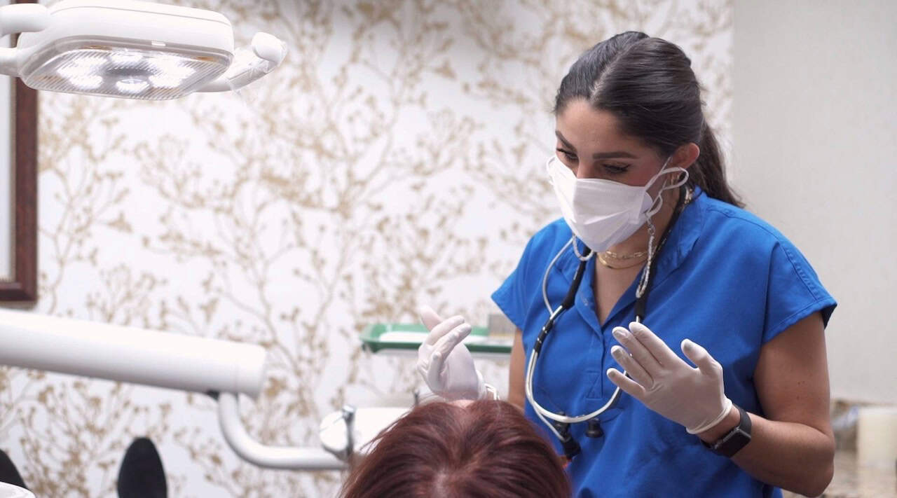 Long Island Veneers Dentist and Patient